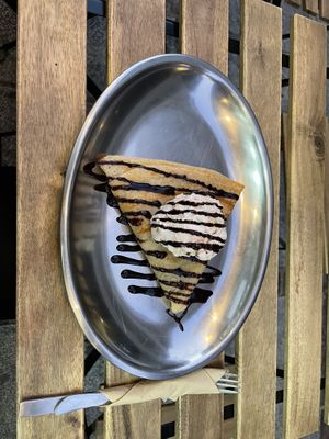 Crepe dough with hazelnut cream and yogurt ice cream   at 269 Fast Vegan Food in Crete