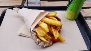 Pita at 269 Fast Vegan Food in Crete