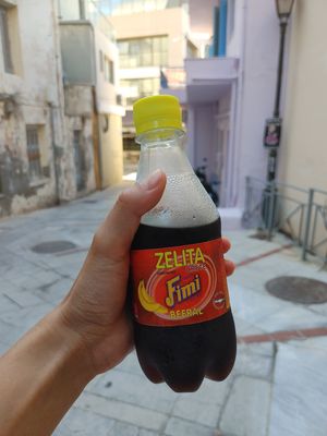 Einheimisches Getränk auf Kreta  at 269 Fast Vegan Food in Crete