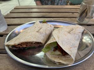 Mince Tortilla   at 269 Fast Vegan Food in Crete