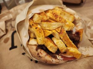 Not pork at 269 Fast Vegan Food in Crete