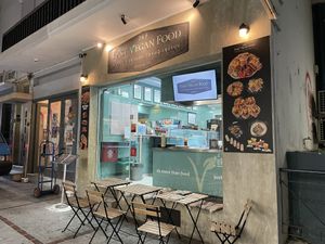 From the street  at 269 Fast Vegan Food in Crete