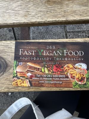   at 269 Fast Vegan Food in Crete