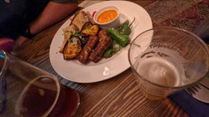 Vegan antipasti at Anchor in Cambridge