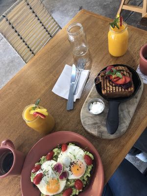 French toast super yummy  at Ojo de Agua in Mexico City