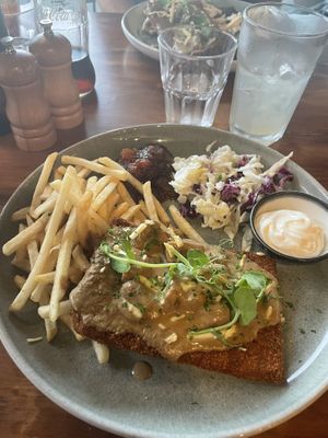 Plant based Schnitzel   at La Cantina in Tauranga