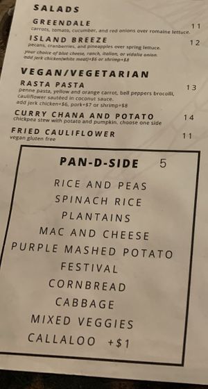 Check out the pan-d-sides at 14 Parishes on Oak in New Orleans