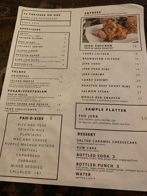 Check out those sides! at 14 Parishes on Oak in New Orleans