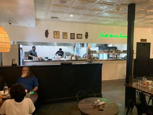 Busy chef run kitchen  at 14 Parishes on Oak in New Orleans
