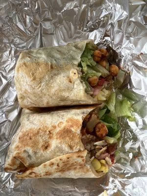 chickpea wrap  at Titi Batu in Ubud