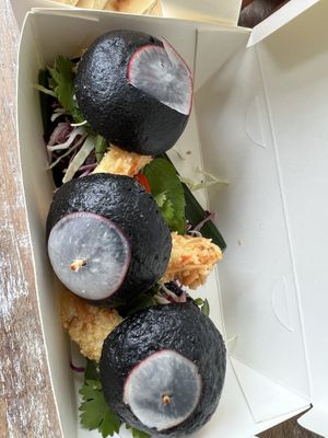 panko sliders  at Titi Batu in Ubud