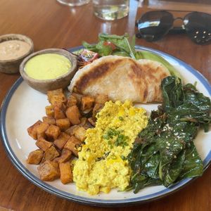 Vegan Curry Naan  at Titi Batu in Ubud