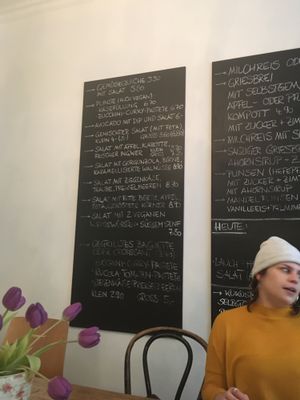 menu at Die Rebellion des Zimtsterns in Berlin