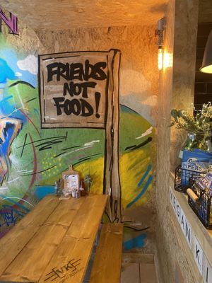 Friends not food  at VK Plant Based Diner in Waterlooville