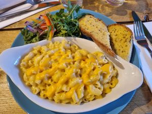 Mac and cheeze at VK Plant Based Diner in Waterlooville