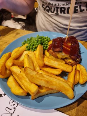 BBQ stack at VK Plant Based Diner in Waterlooville