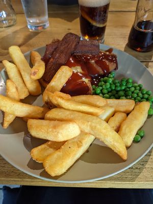 Chicken stack at VK Plant Based Diner in Waterlooville