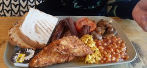 Scrummy VK  breakfast. at VK Plant Based Diner in Waterlooville