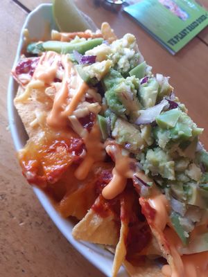 nachos- £6.50 (i asked for no jalapenos) at VK Plant Based Diner in Waterlooville