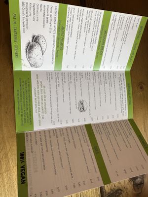 Menu  at VK Plant Based Diner in Waterlooville