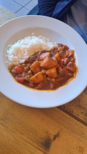 Sweet Potato Curry at VK Plant Based Diner in Waterlooville