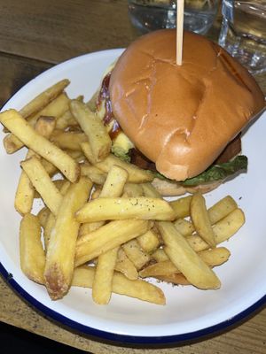 Burger  at VK Plant Based Diner in Waterlooville