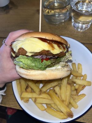 Burger  at VK Plant Based Diner in Waterlooville