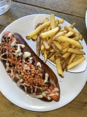 Hot dog  at VK Plant Based Diner in Waterlooville