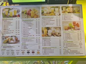 Menu at CocoCane - City Square Mall in Central Singapore