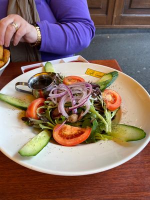 Green salad  at Cafe Cavallino in Carlton