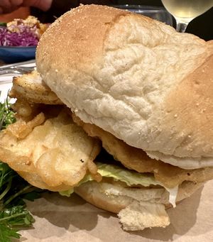 ‘Fried Chicken’ Pain Bagnat  at Josephine's Coffee in Attard