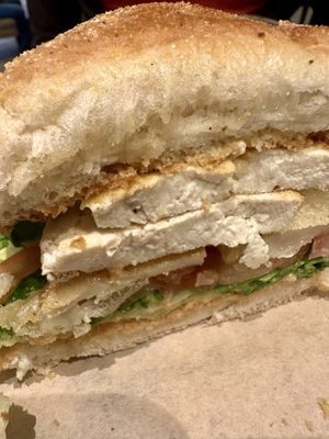 ‘Fried Chicken’ Pain Bagnat  at Josephine's Coffee in Attard