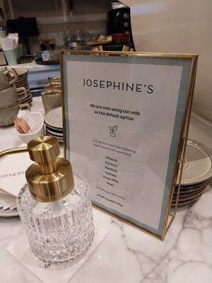 Oat milk default option at Josephine's Coffee in Attard