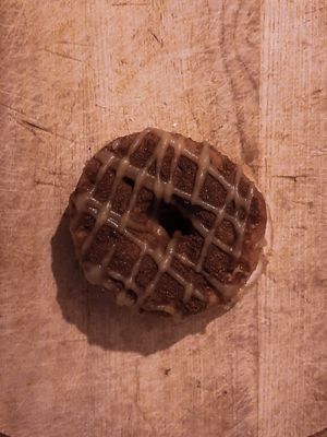 Cinnamon Apple Compote Cross at Royal Donuts in Offenburg