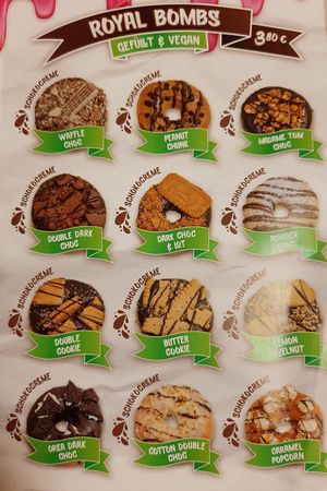 vegan bombs at Royal Donuts in Offenburg