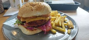 Vegan burger at Restauracja Dwa Noże in Ustron