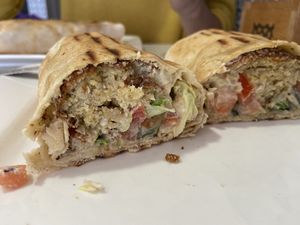 Bocadillo de falafel at Sésamo in Pamplona