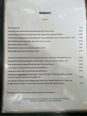 Menu at list.ich  at Listich in Hannover