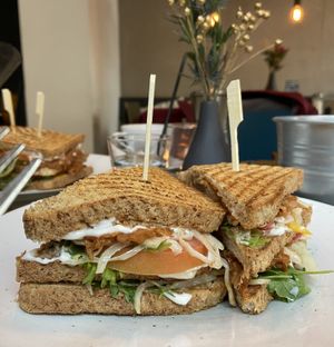 Jackfruit sandwich   at Listich in Hannover