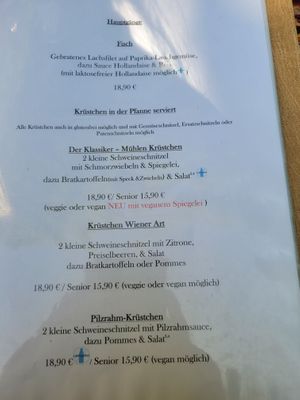 Menu (Example) at Elmenhorster Mühle - Burger & Mehr in Waltrop