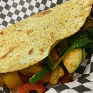 Veggie quesadilla  at The Squeeze Juice Bar and Vegan Eatery in Vicksburg
