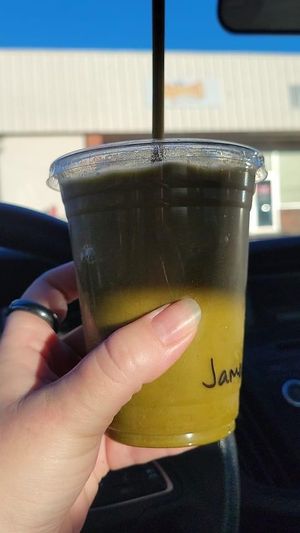 Green apple bliss smoothie   at The Squeeze Juice Bar and Vegan Eatery in Vicksburg