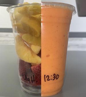 Fruity-licious smoothie   at The Squeeze Juice Bar and Vegan Eatery in Vicksburg