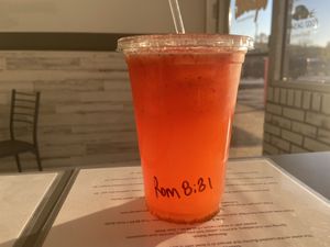 Strawberry lemonade   at The Squeeze Juice Bar and Vegan Eatery in Vicksburg