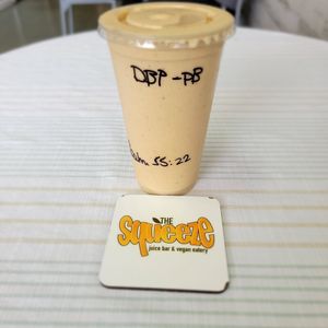 Banana 🍌 Pudding Smoothie w Peanut Butter at The Squeeze Juice Bar and Vegan Eatery in Vicksburg