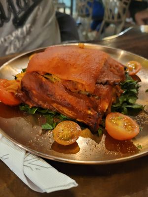 veggie lasagna at Fit Choices in Cartagena