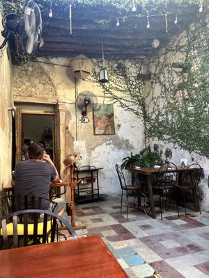   at Restaurante Los Arcos in Izamal