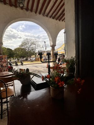   at Restaurante Los Arcos in Izamal