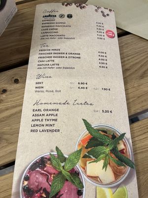 Menu   at Natoo in Frankfurt