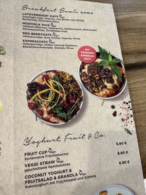 Menu   at Natoo in Frankfurt